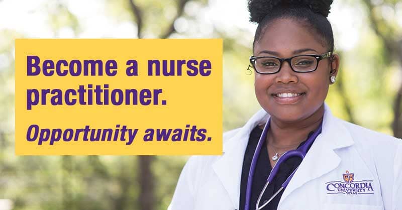 Become a nurse practitioner. Opportunity awaits. - CTX nurse in lab coat