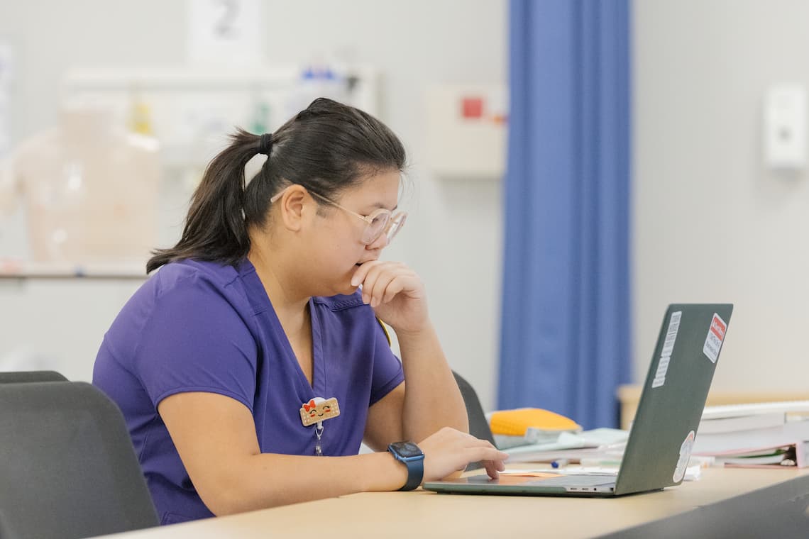Nurse at desk